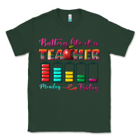Sports Green battery life of a teacher Classic Tee - BundleAndBundleShop