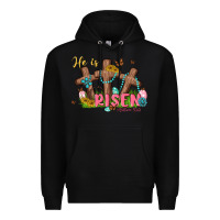 Black he is risen Premium Hoodie - MaliasSmallBusiness
