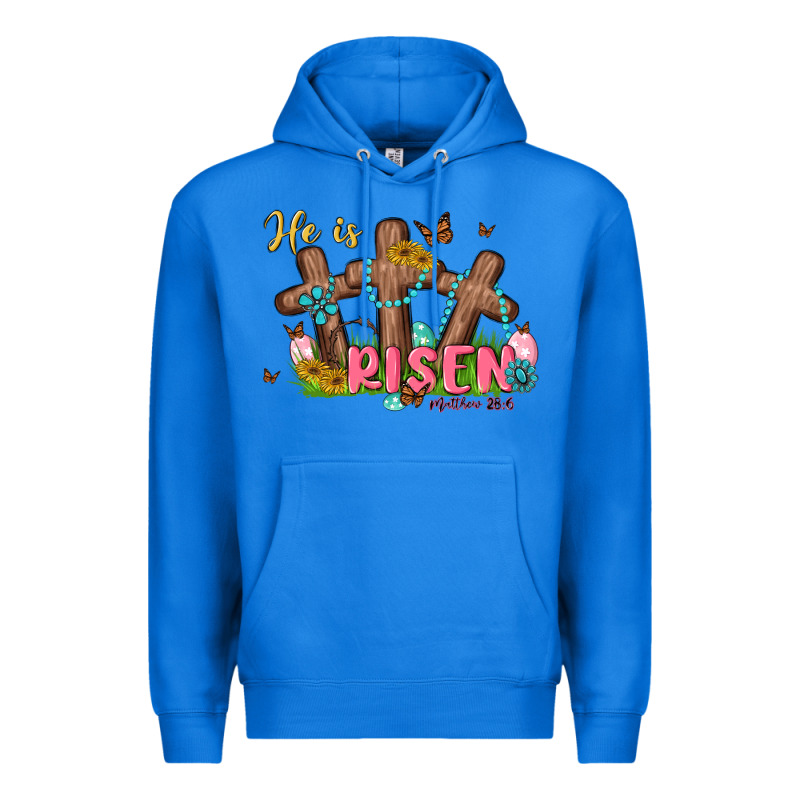He Is Risen Premium Hoodie by MaliasSmallBusiness | Teevron
