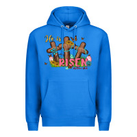 True Royal he is risen Premium Hoodie - MaliasSmallBusiness