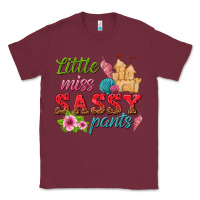 Burgundy little miss sassy pants Classic Tee - texasbilliewilder