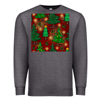 Charcoal Heather christmas trees seamless pattern Premium Sweatshirt - BundleAndBundleShop