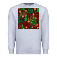 Heather Grey christmas trees seamless pattern Premium Sweatshirt - BundleAndBundleShop