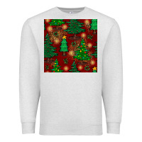 Oatmeal Heather christmas trees seamless pattern Premium Sweatshirt - BundleAndBundleShop