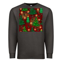Smoke christmas trees seamless pattern Premium Sweatshirt - BundleAndBundleShop