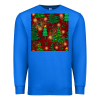 True Royal christmas trees seamless pattern Premium Sweatshirt - BundleAndBundleShop
