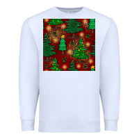 White christmas trees seamless pattern Premium Sweatshirt - BundleAndBundleShop