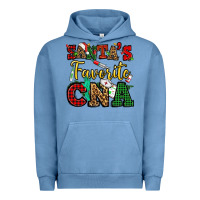 Pigment Pebble Blue santas favorite cna christmas Urban Hoodie - NancyCooperArtShop