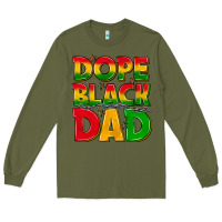 Army Green dope black dad with stars Long Sleeve Tee - texasbilliewilder