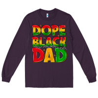 Plum dope black dad with stars Long Sleeve Tee - texasbilliewilder