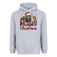 Heather Grey merry christmas pitbull Heavyweight Hoodie - JahusDesignShop