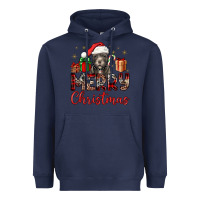 Navy merry christmas pitbull Heavyweight Hoodie - JahusDesignShop