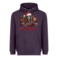 Plum merry christmas pitbull Heavyweight Hoodie - JahusDesignShop