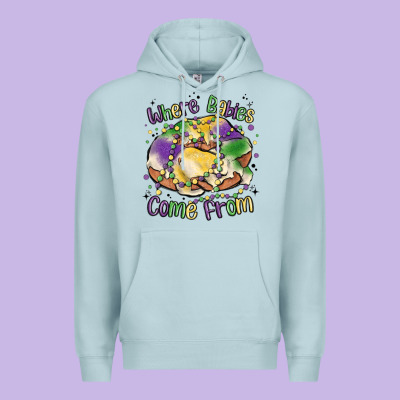 Where Babies Come From Premium Hoodie Designed By Maliassmallbusiness