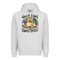 Dove Grey where babies come from Premium Hoodie - MaliasSmallBusiness