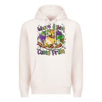 Pale Pink where babies come from Premium Hoodie - MaliasSmallBusiness