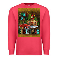 Cardinal small town christmas church Premium Sweatshirt - AdoDesignShop