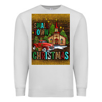 Dove Grey small town christmas church Premium Sweatshirt - AdoDesignShop