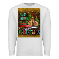 Oatmeal Heather small town christmas church Premium Sweatshirt - AdoDesignShop