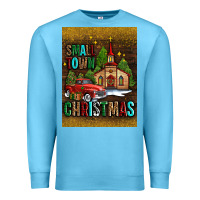 Ocean Blue small town christmas church Premium Sweatshirt - AdoDesignShop