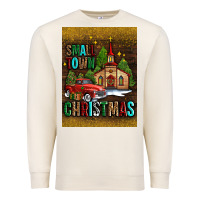 Sandshell small town christmas church Premium Sweatshirt - AdoDesignShop
