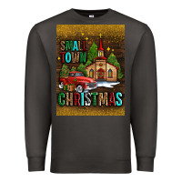Smoke small town christmas church Premium Sweatshirt - AdoDesignShop