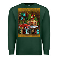 Sports Green small town christmas church Premium Sweatshirt - AdoDesignShop