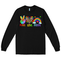 Black peace love pride Long Sleeve Tee - Zillion Design Studio