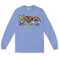 Colony Blue peace love pride Long Sleeve Tee - Zillion Design Studio