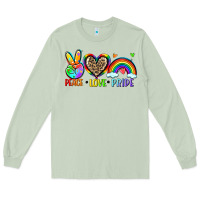 Matcha peace love pride Long Sleeve Tee - Zillion Design Studio