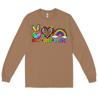 Toasted Coconut peace love pride Long Sleeve Tee - Zillion Design Studio