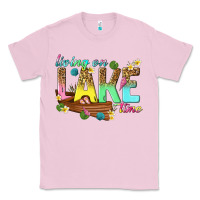 Bubblegum Pink living on lake time Classic Tee - texasbilliewilder