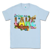 Dusty Blue living on lake time Classic Tee - texasbilliewilder