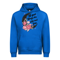 Cobalt all good things are wild and free Urban Hoodie - MaliasSmallBusiness
