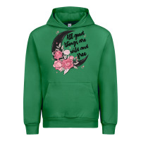 Emerald all good things are wild and free Urban Hoodie - MaliasSmallBusiness