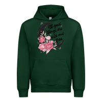 Forest Green all good things are wild and free Urban Hoodie - MaliasSmallBusiness