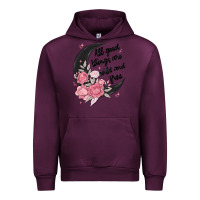 Mauve Wine all good things are wild and free Urban Hoodie - MaliasSmallBusiness