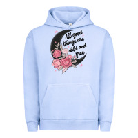 Pigment Grape Ice all good things are wild and free Urban Hoodie - MaliasSmallBusiness