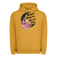 Pigment Peanut Butter all good things are wild and free Urban Hoodie - MaliasSmallBusiness