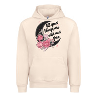 Sandshell all good things are wild and free Urban Hoodie - MaliasSmallBusiness