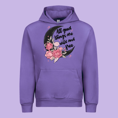 All Good Things Are Wild And Free Urban Hoodie Designed By Maliassmallbusiness