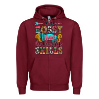 Burgundy i'm not bossy i have leadership skills Zipper Hoodie - Zillion Design Studio
