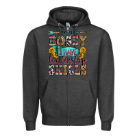 Charcoal Heather i'm not bossy i have leadership skills Zipper Hoodie - Zillion Design Studio