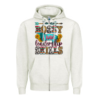Oatmeal Heather i'm not bossy i have leadership skills Zipper Hoodie - Zillion Design Studio