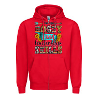 Red i'm not bossy i have leadership skills Zipper Hoodie - Zillion Design Studio