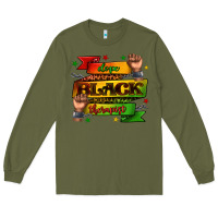 Army Green dope black therapist juneteenth Long Sleeve Tee - texasbilliewilder