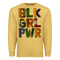 Antique Gold black girl power Premium Sweatshirt - BundleAndBundleShop