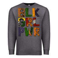 Charcoal Heather black girl power Premium Sweatshirt - BundleAndBundleShop