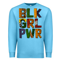 Ocean Blue black girl power Premium Sweatshirt - BundleAndBundleShop