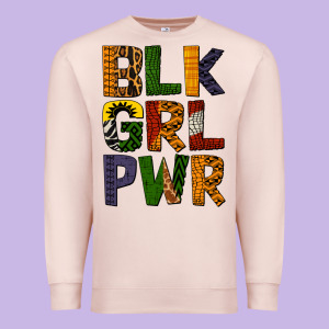 Black Girl Power Premium Sweatshirt Designed By Bundleandbundleshop